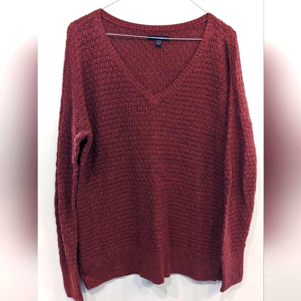 American Eagle Outfitters Rust Sweater